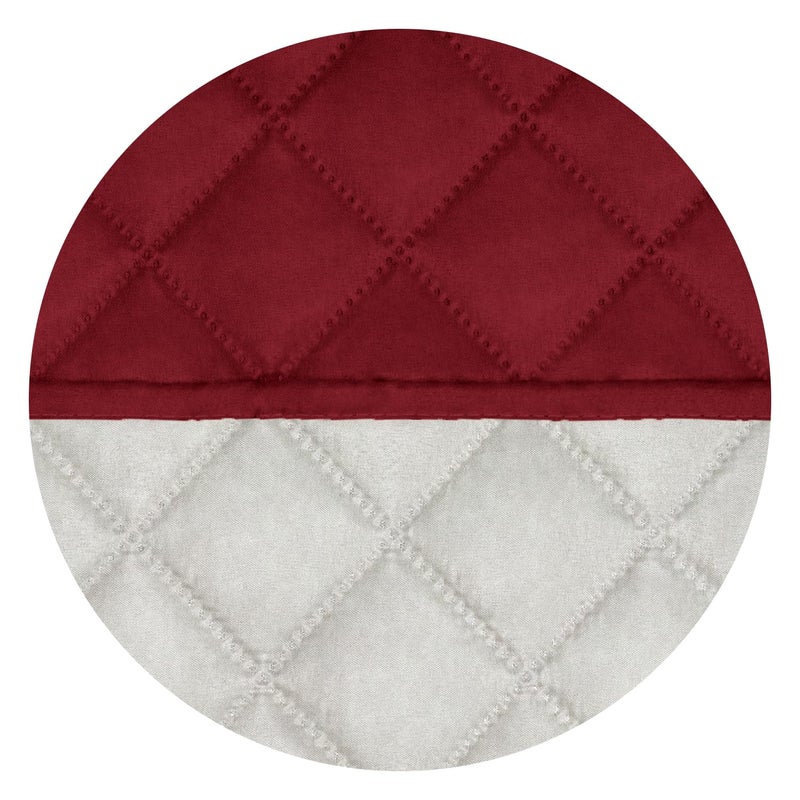 PureFit Reversible Quilted Sofa Cover, Water Resistant Slipcover Furniture Protector, Washable Couch Cover with Non Slip and Elastic Straps for Kids, Dogs, Pets (Small Recliner, Red/Ivory) - Image 5